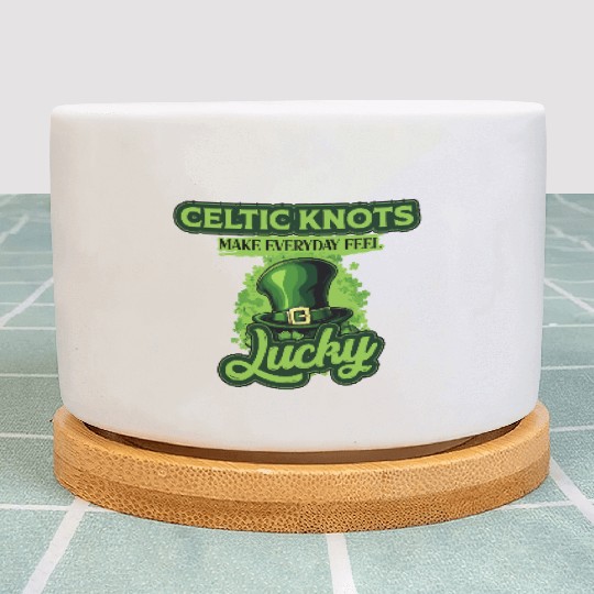Celtic Knots Make Everyday Feel Lucky St Patricks Plant Pots