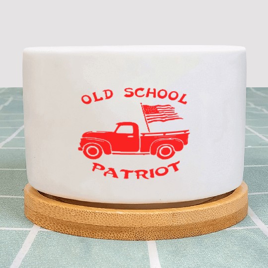 Old School Patriot Flag LIKE US ON FB #USAPatriot Plant Pots