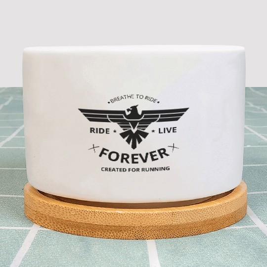 Spirit of Freedom - Live to Run - Motorcycle Plant Pots