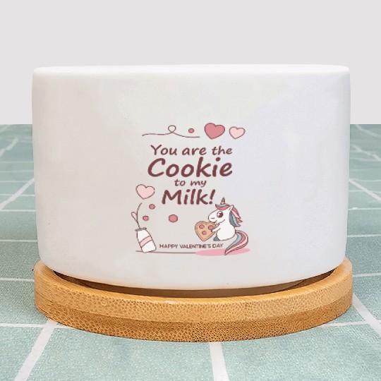 Sweet Unicorn - "You Are The Cookie To My Milk" Plant Pots