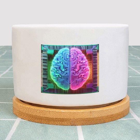 AI Brain CPU Plant Pots
