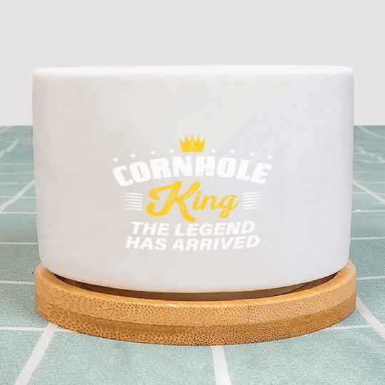 Cornhole King THE LEGEND HAS ARRIVED Cornhole Gift Plant Pots