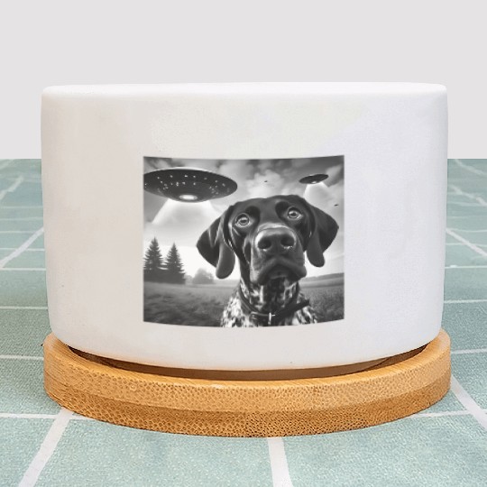 German Shorthaired Pointer Funny Sci-fi Graphic Se Plant Pots