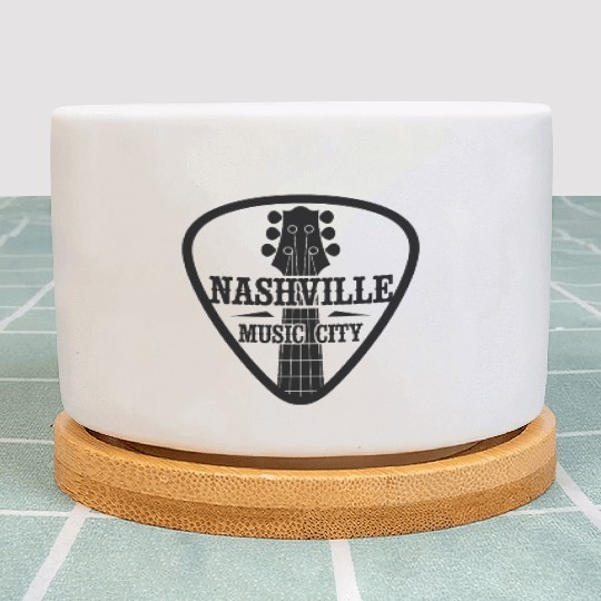 Nashville Music City Guitar Pick Plant Pots