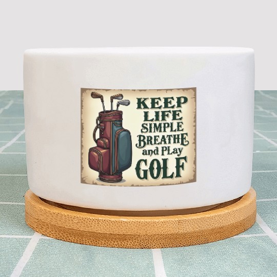 Golf Breath and Play Golf Plant Pots
