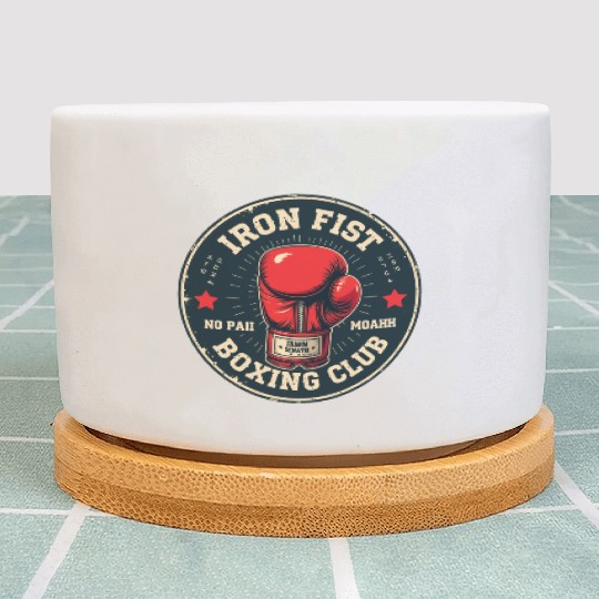 Vintage Boxing Club Training Plant Pots