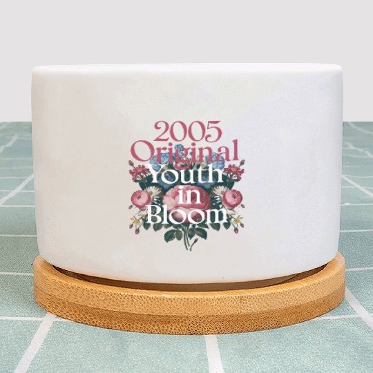 2005 Original Youth in Bloom Floral Plant Pots