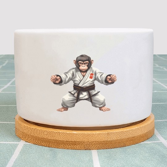Karate Judo Monkey Chimpanzee Martial arts Plant Pots