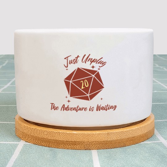 unplug the adventure is waiting Plant Pots