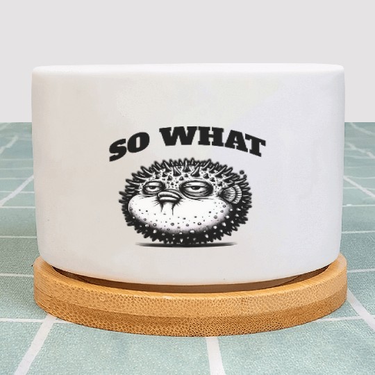 Grumpy Pufferfish – Unique Attitude Plant Pots