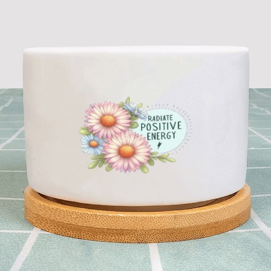 Radiate Positive Energy: Daisy and Bloom Art Plant Pots