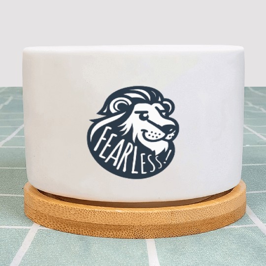 fearless lion Plant Pots