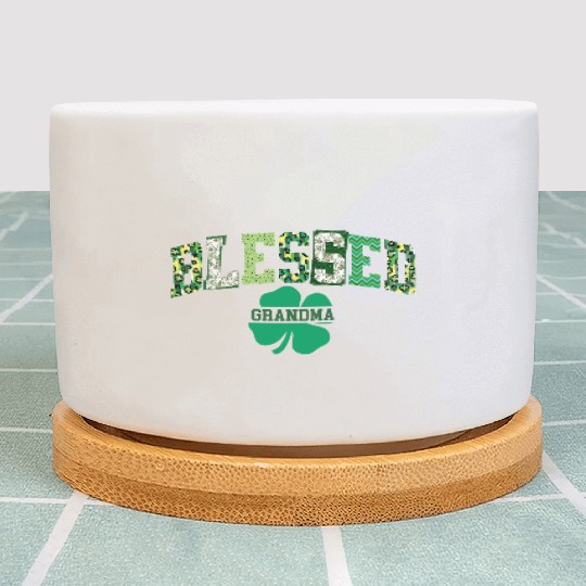 Blessed Grandma St Patricks Day Spring and Summer Plant Pots