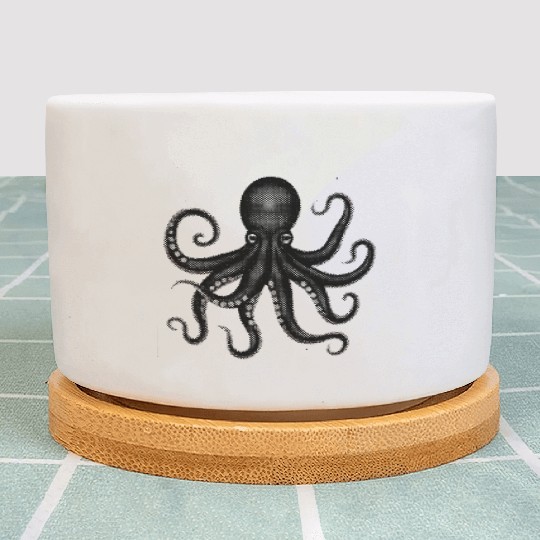 Grunge Octopus Plant Pots