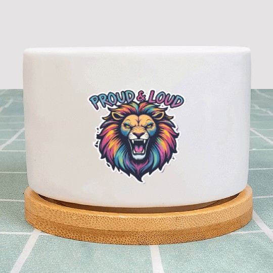 Proud & Loud LGBTQ+ Lion – Fierce Pride Plant Pots