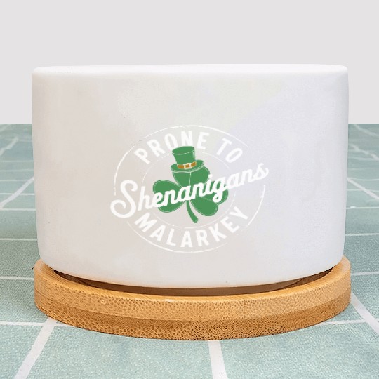 Prone To Shenanigans & Malarkey St Patrick's Day Plant Pots