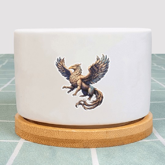 Celestial Griffin Soars Plant Pots