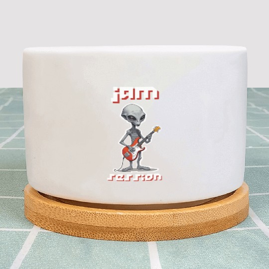 ET Playing a Guitar Plant Pots