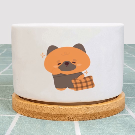 Sleepy German Shepherd Plant Pots