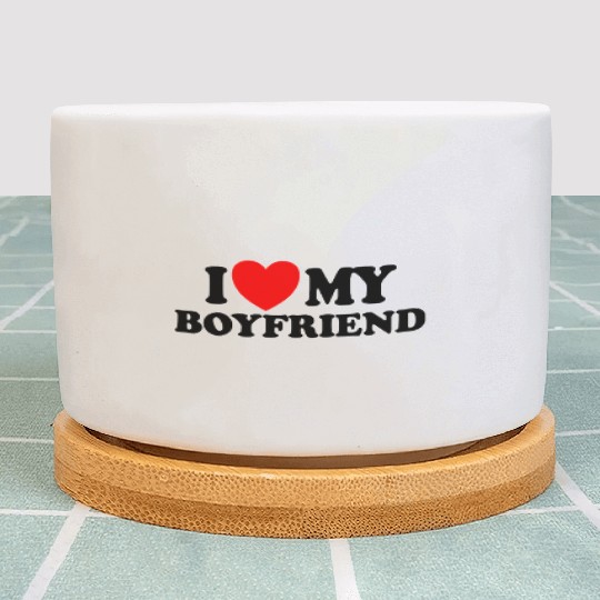 I Love My Boyfriend Matching Couple My Boyfrienmad Plant Pots