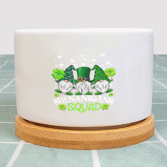 Shenanigans Squad St Patricks Day Gnomes Irish Plant Pots