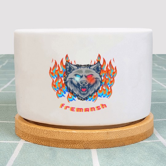 Fierce wolf Plant Pots