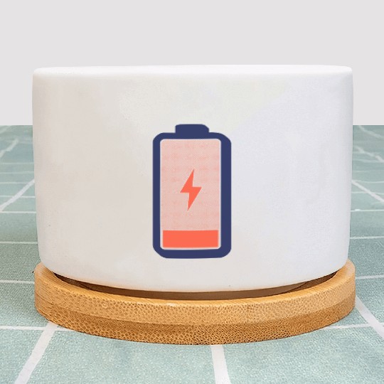 Energized Battery Icon Design Plant Pots