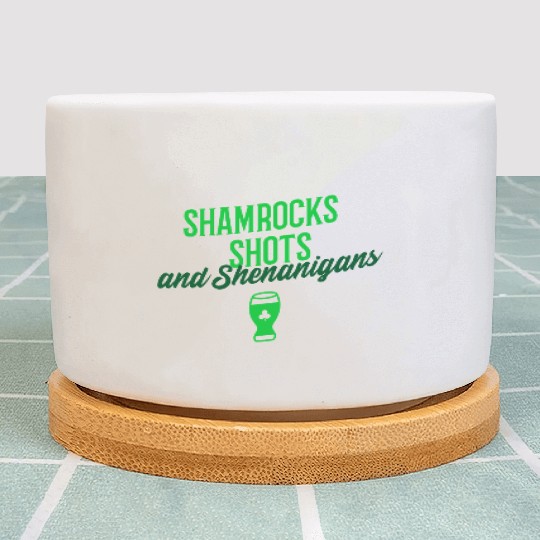 Shamrocks Shots and Shenanigans Plant Pots