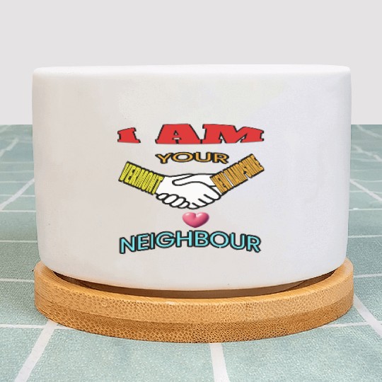 I AM YOUR NEIGHOUR VERMONT AND NEW HAMPSHIRE Plant Pots