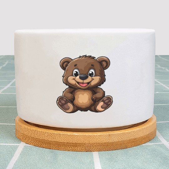 Little brown bear Plant Pots
