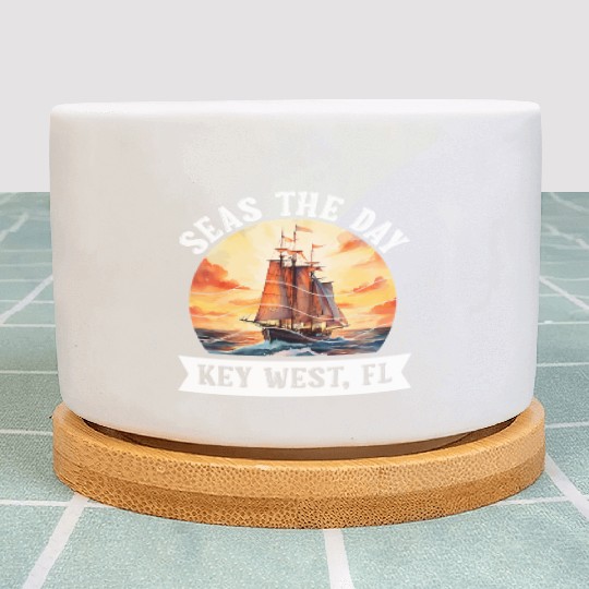 Florida Keys SEAS THE DAY IN KEY-WEST FLORIDA Plant Pots