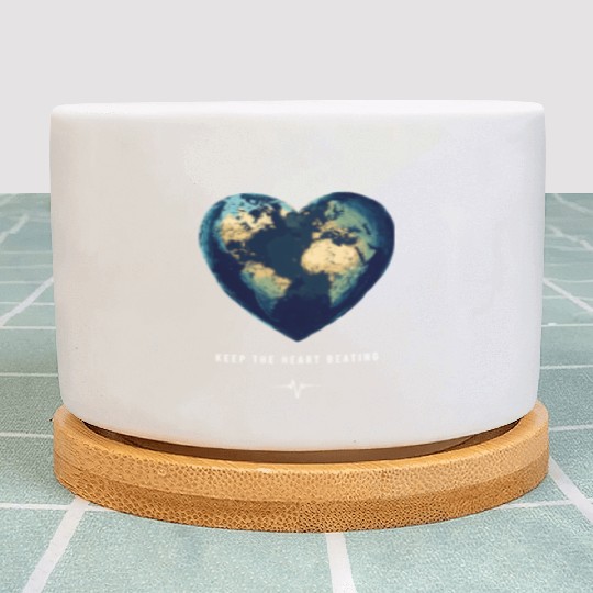 Keep the Heart Beating Earth Earth Day Environment Plant Pots