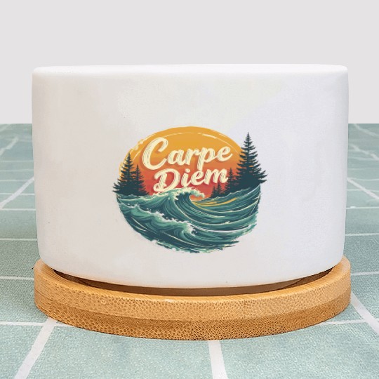 Carpe Diem Seize the Day Gift Plant Pots