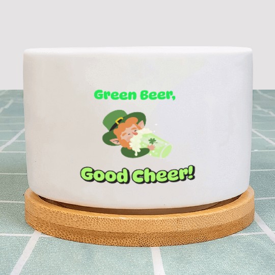Green Beer Good Cheer Plant Pots