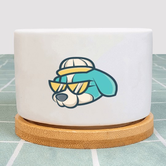 Cool Pup Vibes – Streetwear Dog Art Plant Pots