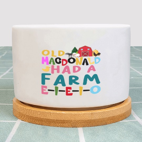 Old MacDonald Had a Farm – Whimsical Nursery Rhyme Plant Pots