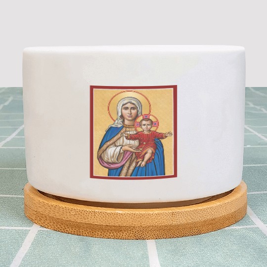 Holy Rosary Virgin Mary Catholic Rosary Plant Pots