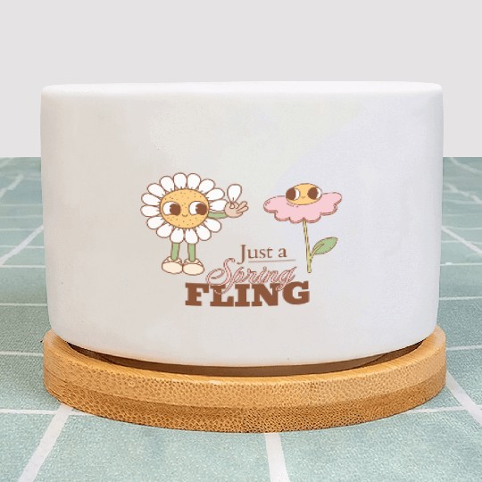 Cute Spring Fling Design Plant Pots
