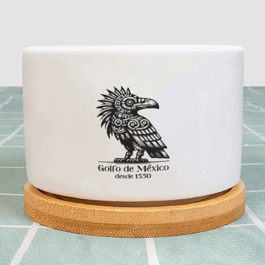 Aztec Eagle of the of Mexico Plant Pots
