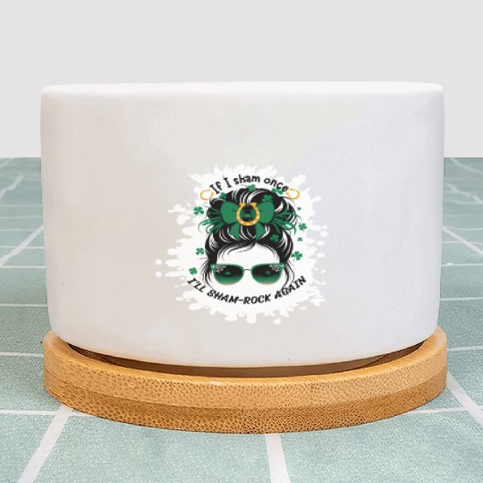 If I Sham Once, I’ll Sham-Rock Again – St. Patric Plant Pots