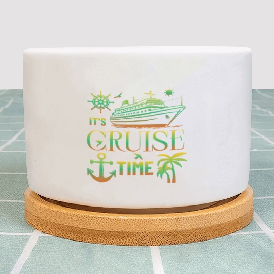 It's Cruise Time Boat Family Cruise 2025 Men Women Plant Pots