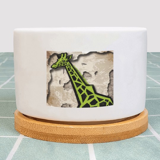 Stylized giraffe Plant Pots