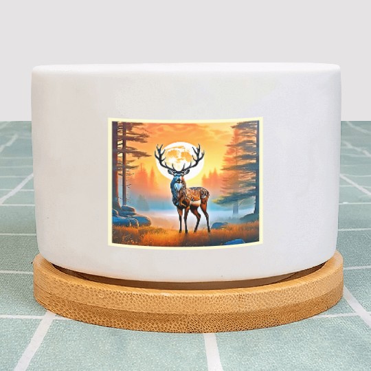 Golden Deer Twilight Peak Plant Pots