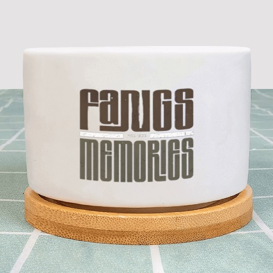 Fangs of the Memories – Dark Fantasy Gothic Art Plant Pots