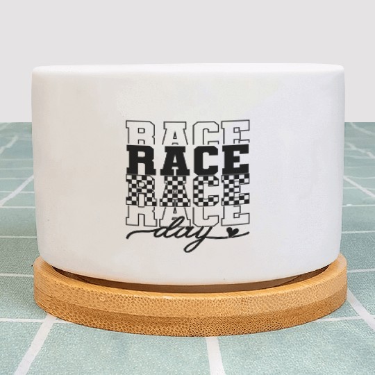 Race Day Racing Season Plant Pots