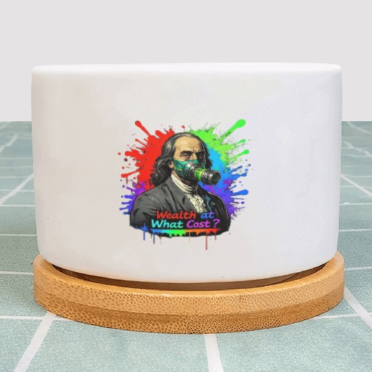 "Rich But Breathless: Wealth's Toxic Price" Plant Pots