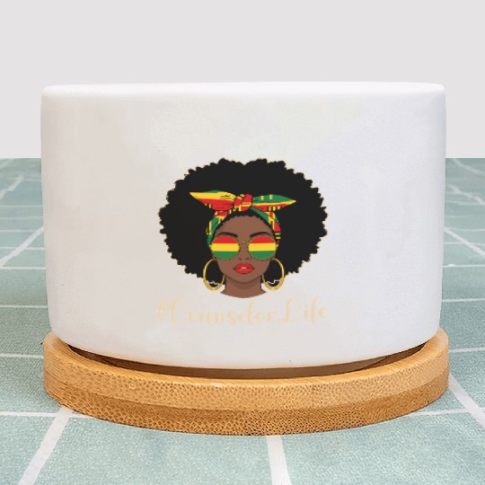 Stylish #CounselorLife African American Pride Plant Pots