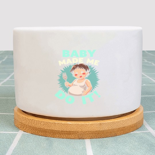 Pregnancy Cravings Funny Maternity Food Baby Bump Plant Pots