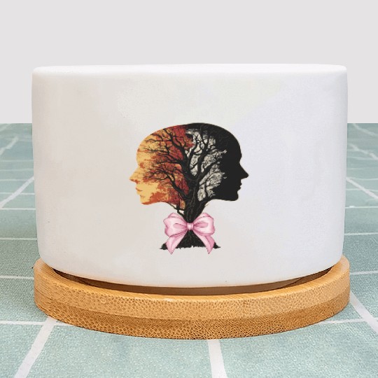 Coquette Bow Genealogy DNA Tree Family History Plant Pots