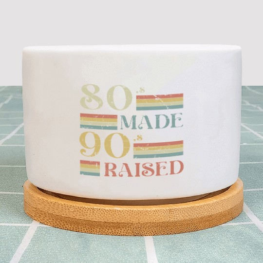 Classic 80's Made 90's Raised old vintage retro Plant Pots